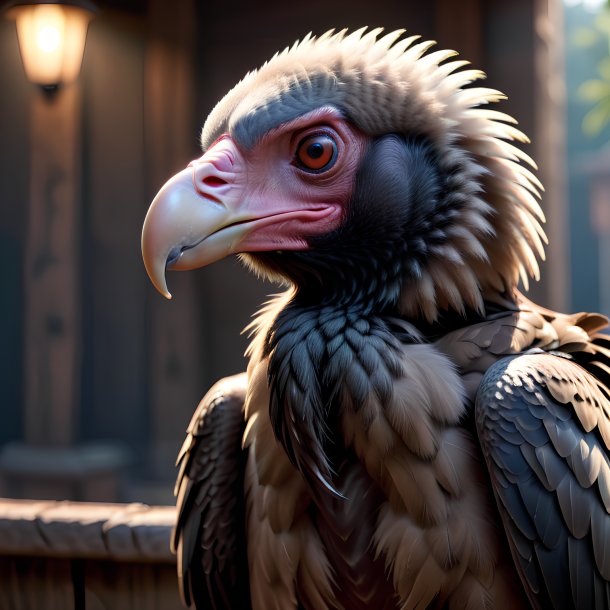 Picture of a waiting vulture