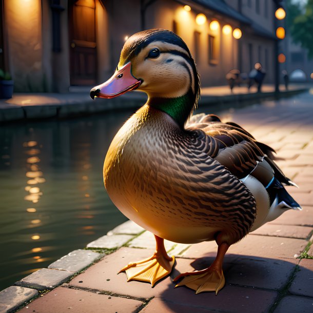 Photo d'un canard d'attente