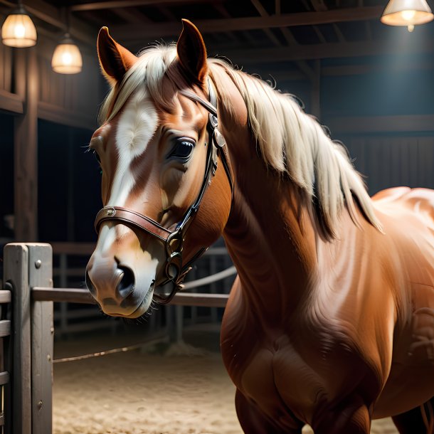 Picture of a waiting horse