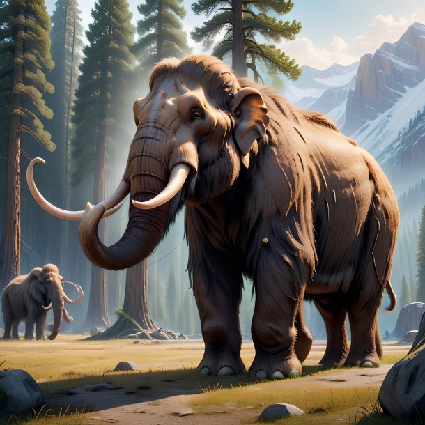 Picture of a waiting mammoth