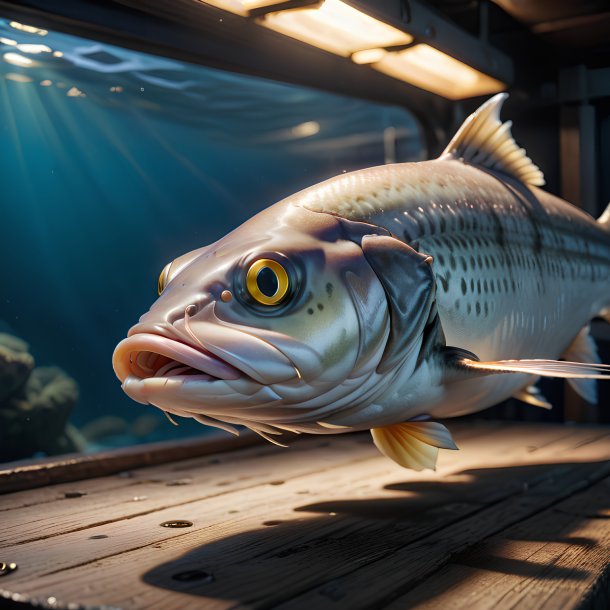 Picture of a waiting haddock