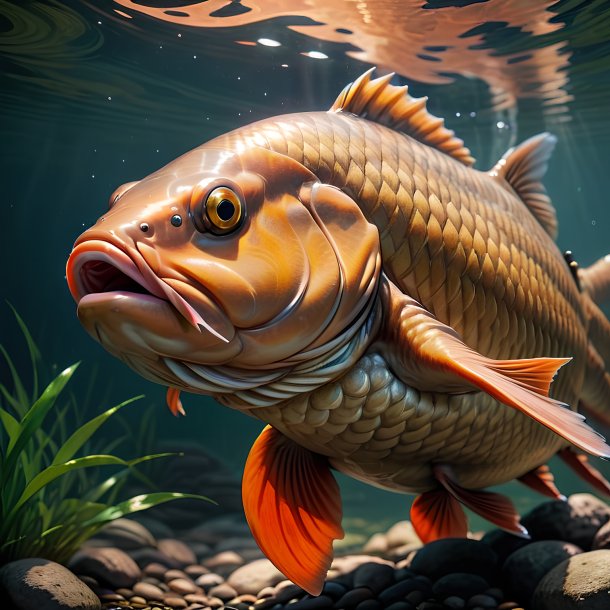 Picture of a waiting carp