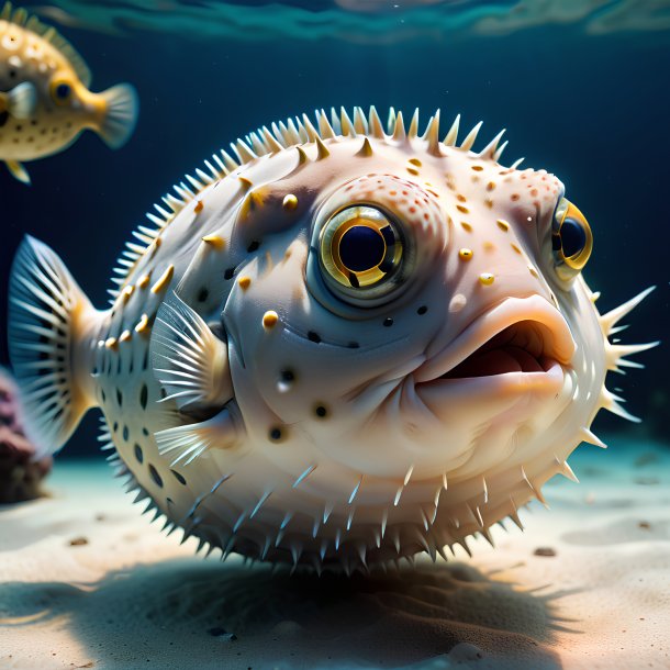 Picture of a waiting pufferfish