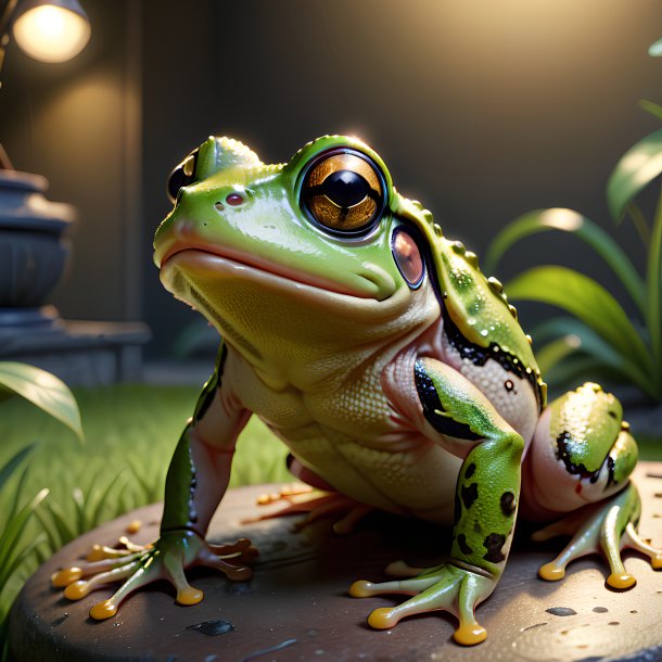 Picture of a playing frog