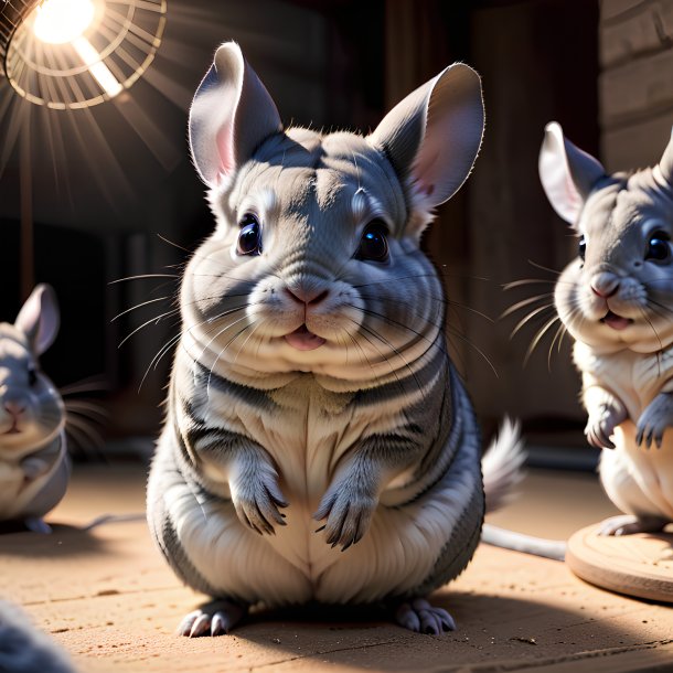 Foto de un juego de chinchillas