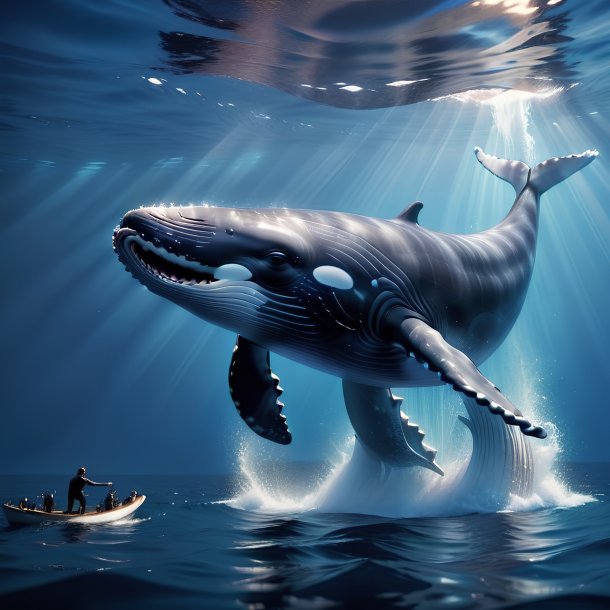 Picture of a playing whale