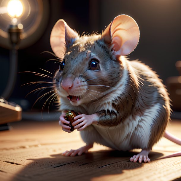 Picture of a playing mouse