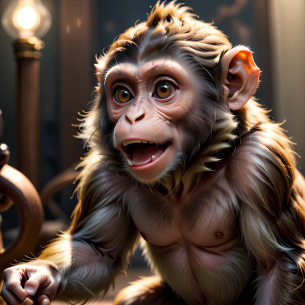 Picture of a playing monkey