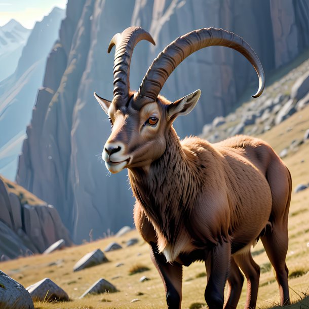 Image d'un ibex en jeu