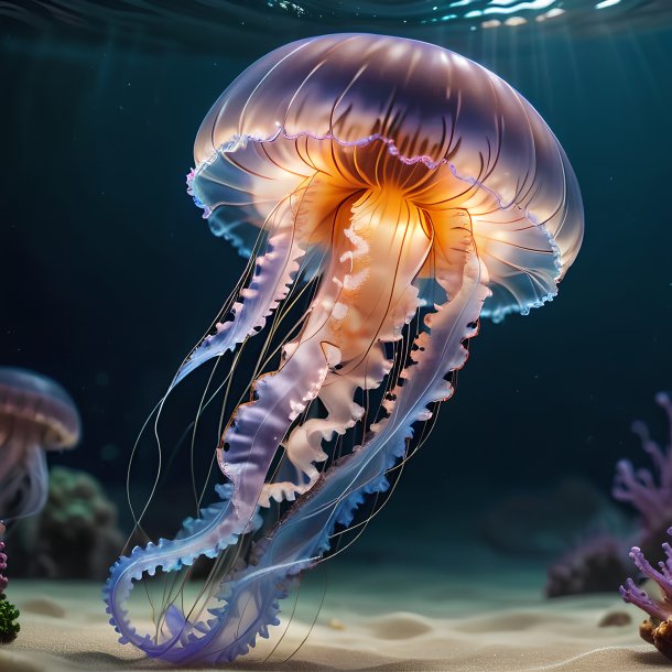 Picture of a playing jellyfish