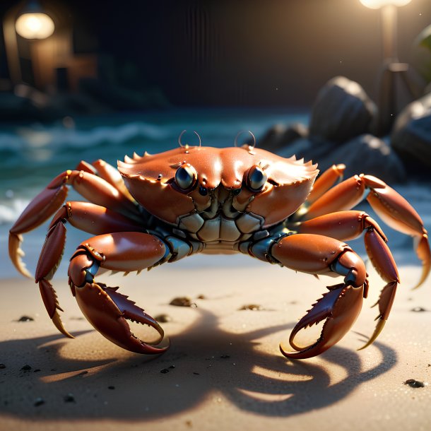 Picture of a playing crab