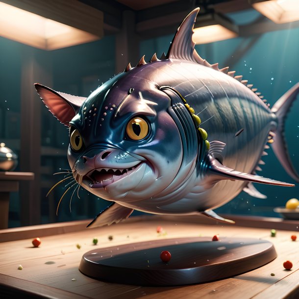 Picture of a playing tuna