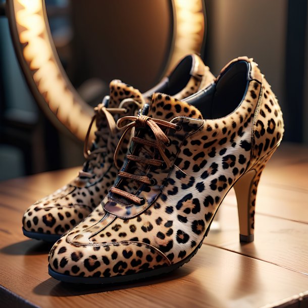 Imagem de um leopardo de sapatos