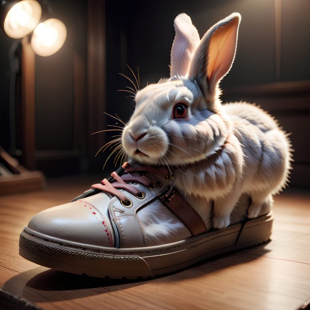 Photo d'un lapin de chaussures