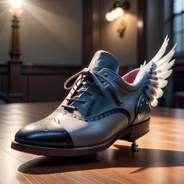 Photo d'un pigeon de chaussures