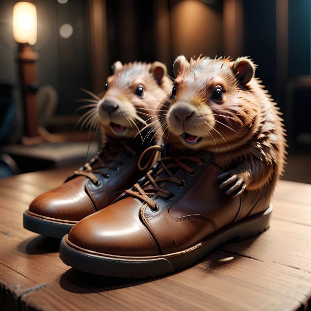 Picture of a shoes beaver