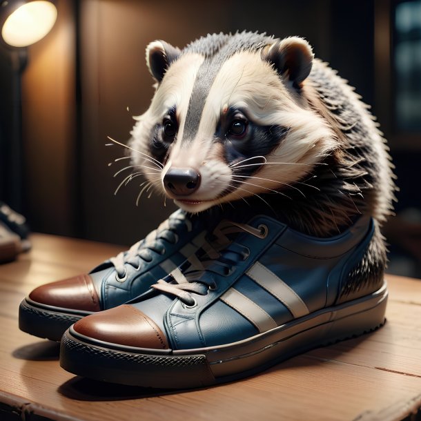 Picture of a shoes badger