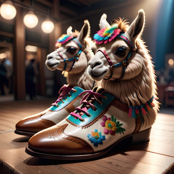 Foto de una llama de los zapatos