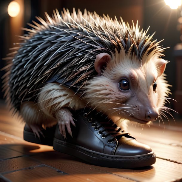 Picture of a shoes porcupine