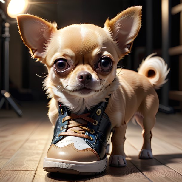 Picture of a shoes chihuahua