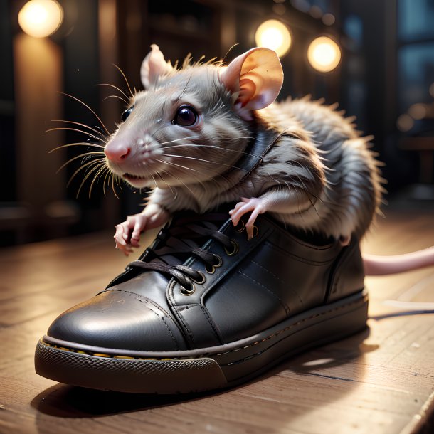 Picture of a shoes rat