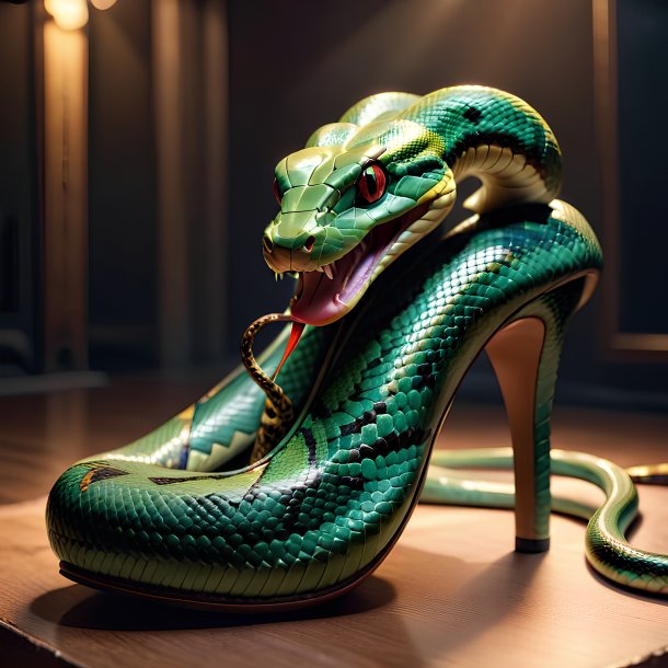 Picture of a shoes snake