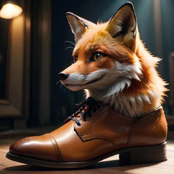 Photo d'un renard de chaussures