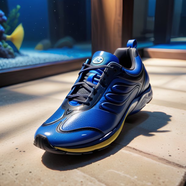 Photo d'une chaussure tang bleu