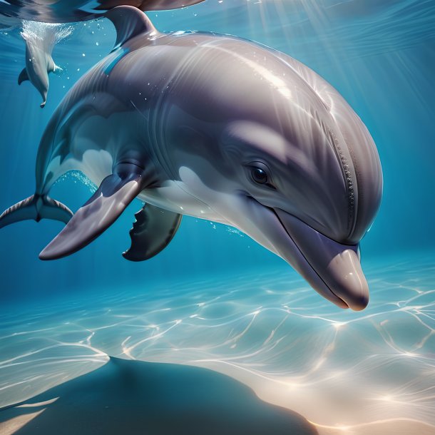 Picture of a being born dolphin