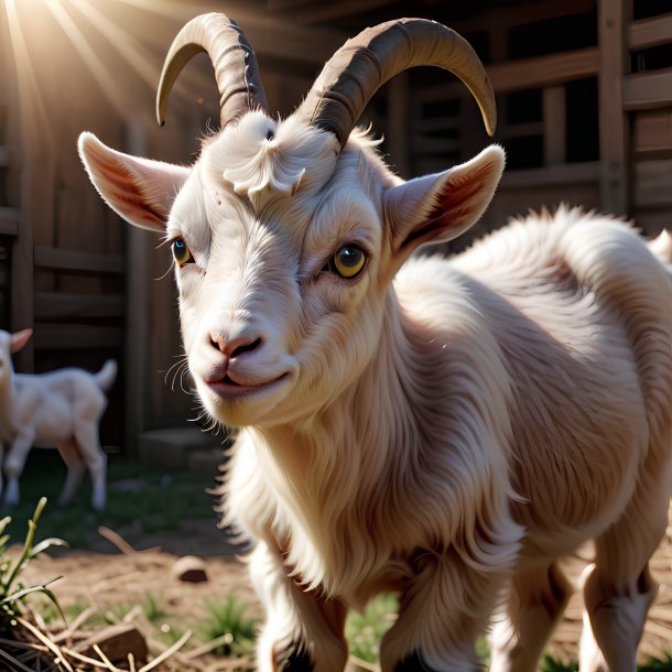 Picture of a being born goat