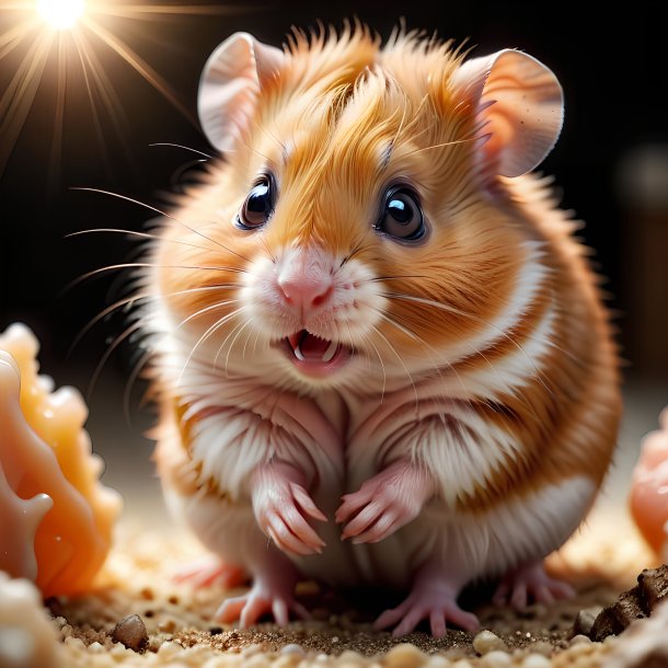 Picture of a being born hamster