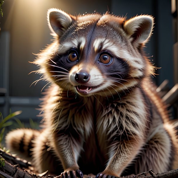 Picture of a being born raccoon