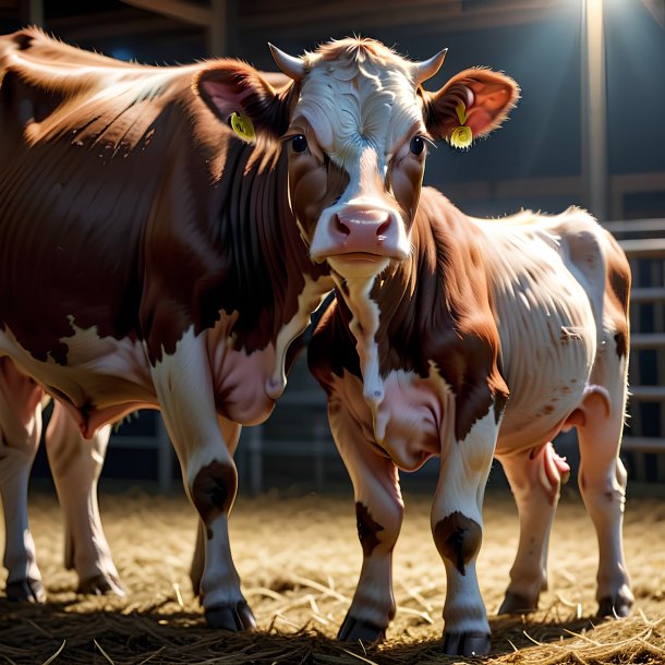 Foto de una vaca nacida