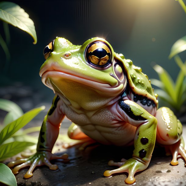 Picture of a being born frog