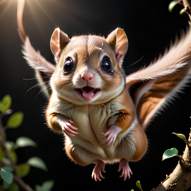 Picture of a being born flying squirrel