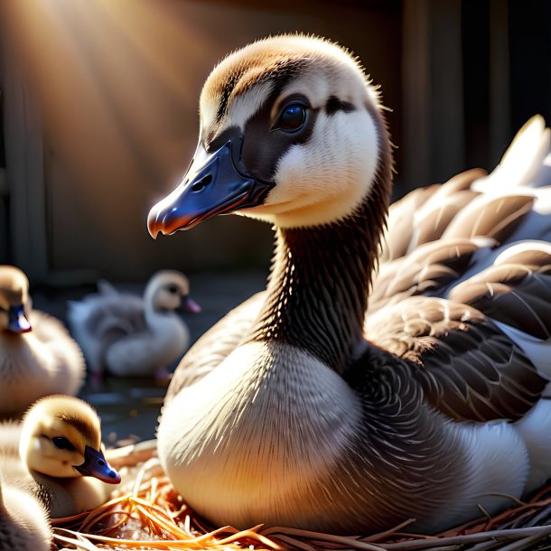 Picture of a being born goose