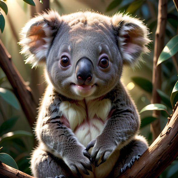 Picture of a being born koala