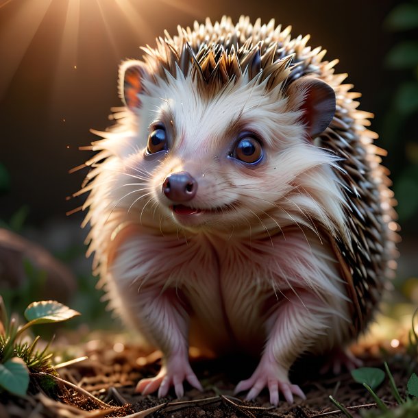 Picture of a being born hedgehog