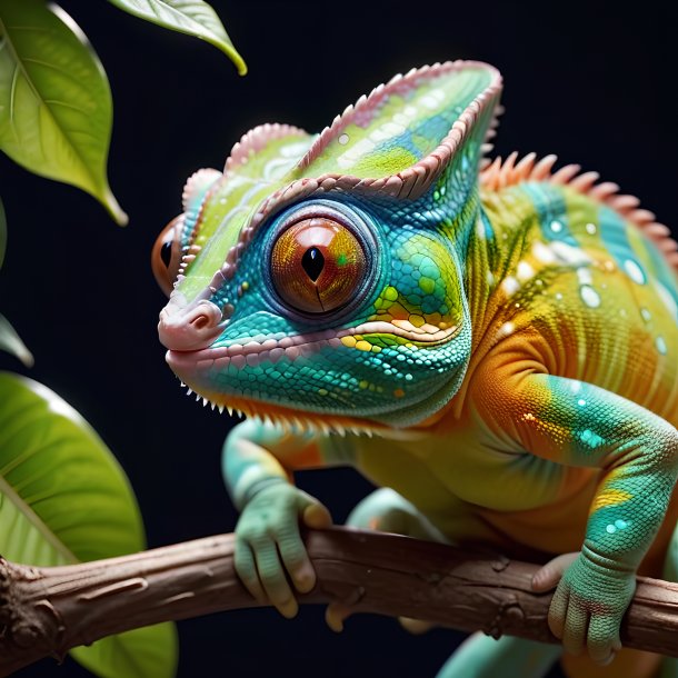 Image d'un être né caméléon