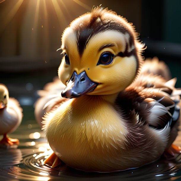 Picture of a being born duck