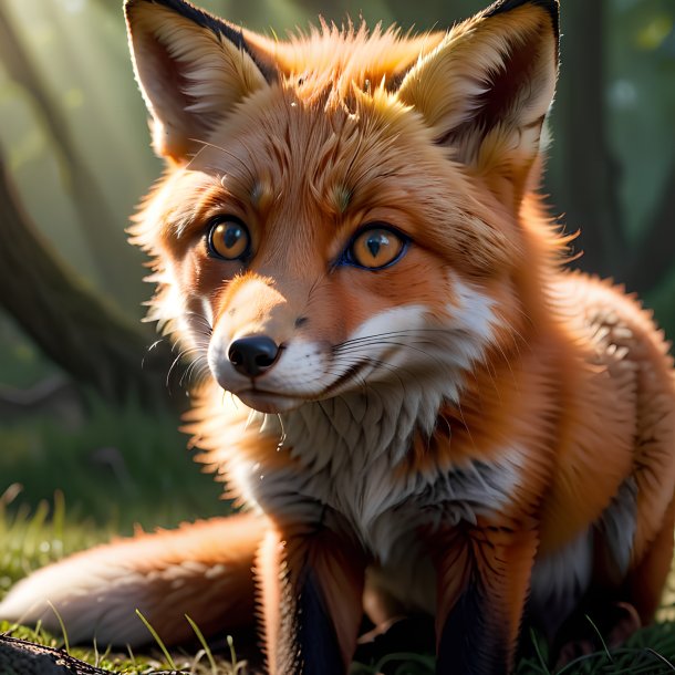 Picture of a being born fox