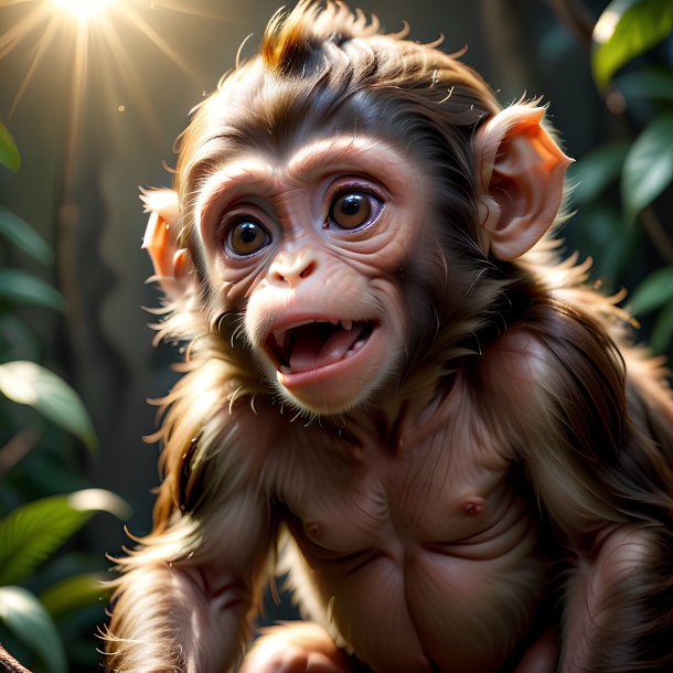 Picture of a being born monkey