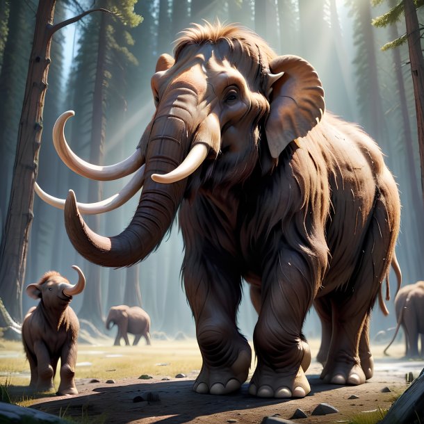 Picture of a being born mammoth