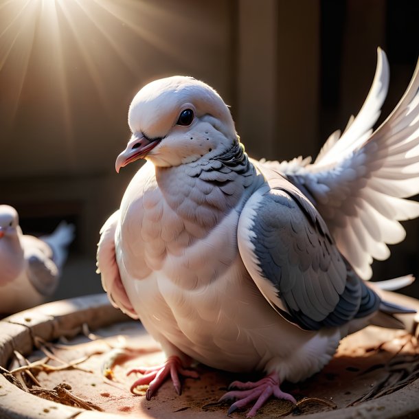 Picture of a being born dove