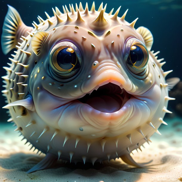 Picture of a being born pufferfish