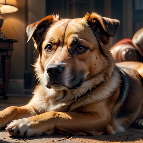 Photo d'un chien au repos