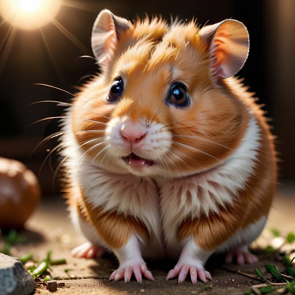 Picture of a resting hamster