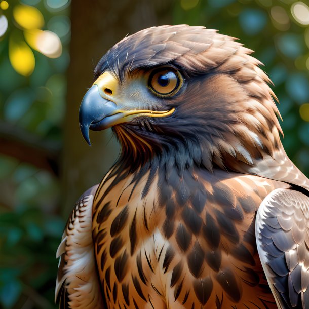 Picture of a resting hawk