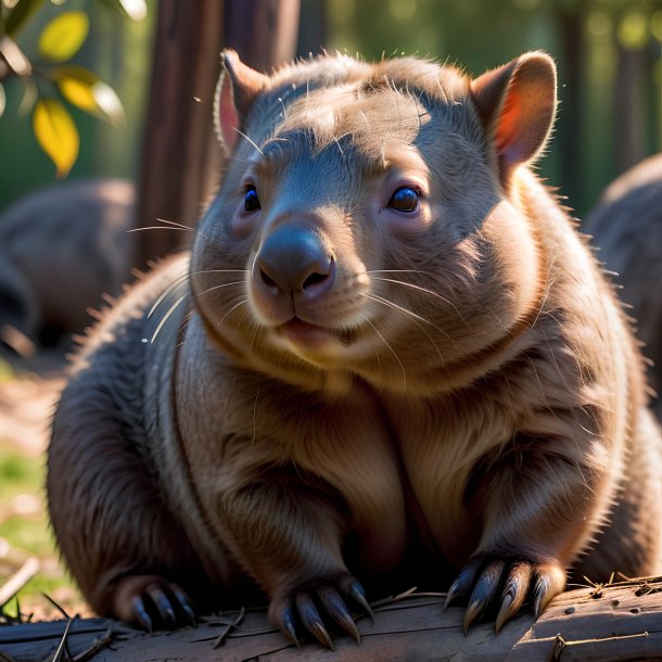 Imagen de un wombat en reposo