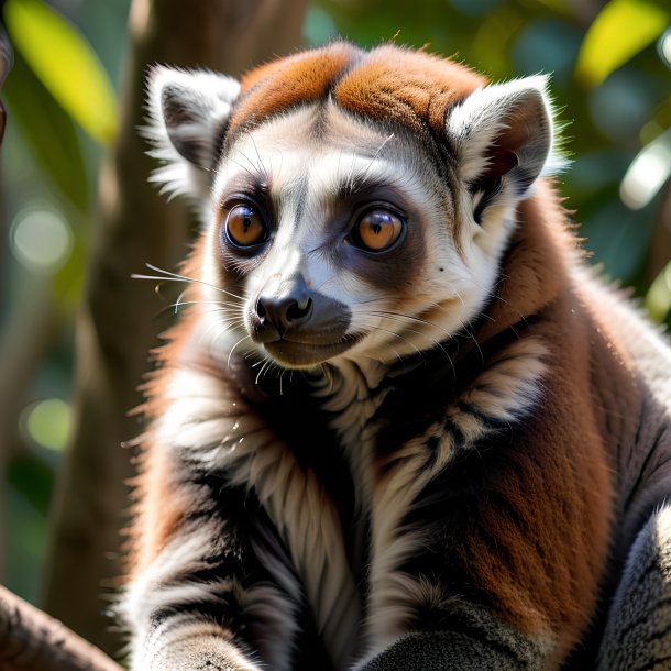 Picture of a resting lemur